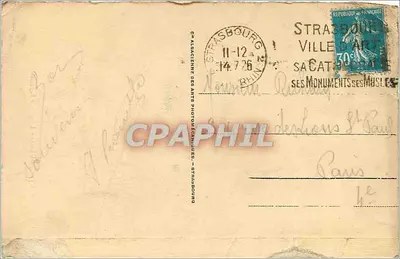 Strasburg - Mała Francja — wydawca Cie Alsacienne des Arts Photographiques, nr 95 — Rewers