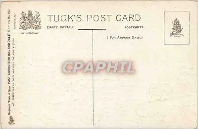 Paysage fluvial avec église — Tuck's Post Card No 132 — Série 'Da Le' — Éditeur Tuck & Sons — Rewers