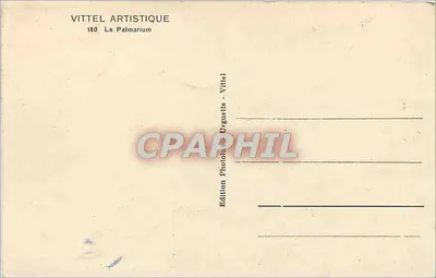 Le Palmarium — Éditeur Vittel Artistique, n°180 — Rewers