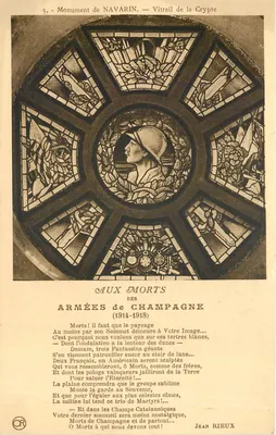 Monumento de NAVARIN — Vitral da Cripta — Edições NAVARIN