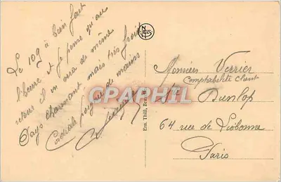 Bruxelas - Place Rogier e Gare du Nord — Editor Thill, n° 41 — Verso
