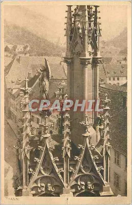 Vista da catedral de Thann — editor: Ehrliche Kundeberg, Strasbourg