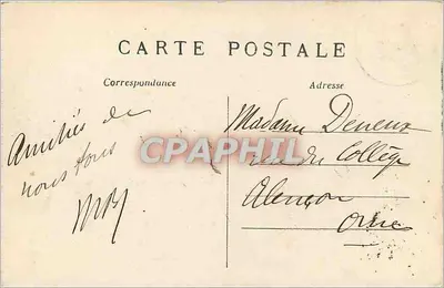 Paryż – Louvre i nowe ogrody Carronsole — C. M. n° 440 — Rewers