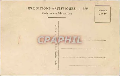 Paryż — Panthéon (les Caveaux) — Grobowiec Sadi-Carnota (1837-1894) — Prezydent Republiki, zamordowany w Lyonie — Wydawca LIP — Rewers