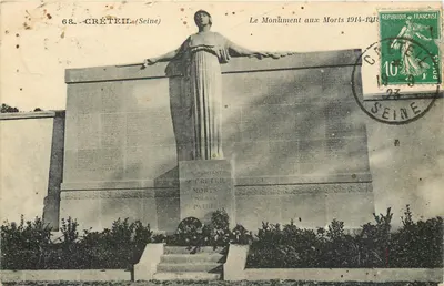 Créteil (Seine) — O Monumento aos Mortos 1914-1918 — Edição Artística C. M., Paris