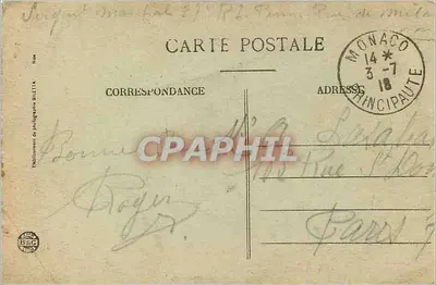 Monte-Carlo — ogólne widok, zrobione z Beausoleil — wydanie Gueit — Rewers
