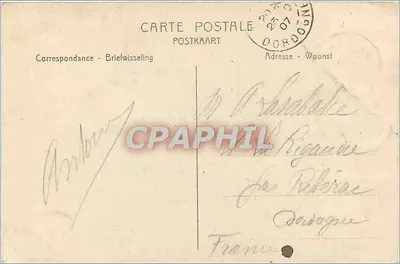 Gand — Ołtarz Prawdy w katedrze św. Bartłomieja — Wydawca: Héliotypie De Trèves, Gand — Rewers