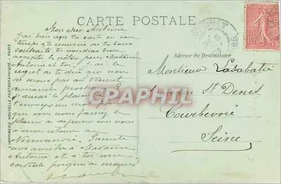 Rouen — panorama z Sainte-Catherine — T. Larchet, LL. — Rewers