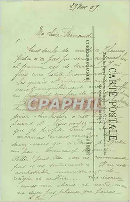 Paris — O Lago do Bois de Boulogne — LL. — n°401 — Verso