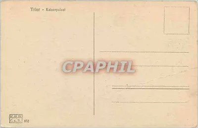 Trier - Kaiserpalast — ruiny rzymskie — wydawca K.R.B. n° 602 — Rewers