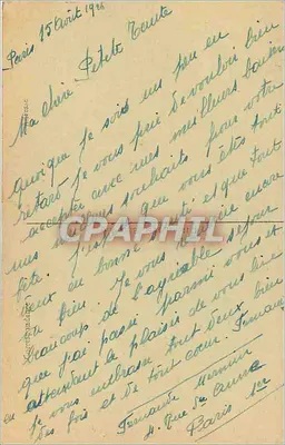 Parijs - Park van de Buttes-Chaumont - De Grot en de Waterval - J.H. n°686 — Achterkant
