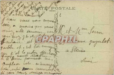 Paryż - La Conciergerie — A.L. n°27 — Rewers