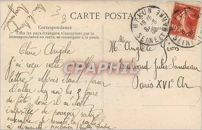Palácio de Fontainebleau — Gabinete da Abdicação — Editor E.P.D. n° 265 — Verso