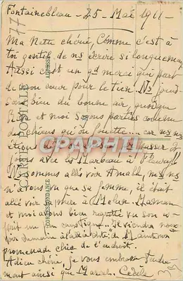Palácio de Fontainebleau — Gabinete de Abdicação — Gabinete de Abdicação — editor não visível, n° 58 — Verso