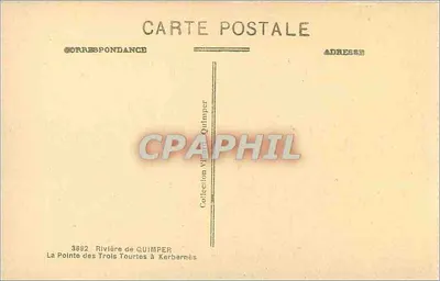 La Pointe des Trois Tourtes à Kerbarnès — Rio de Quimper — Coleção Vitrine Quimper — Verso