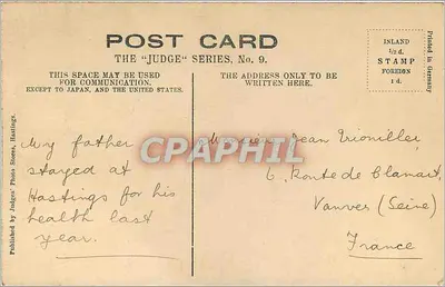 Burza w Hastings — seria «Judge», n° 9 — wydawca Indigo's Photo Stores — Rewers