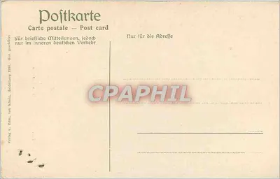 Cólnia (Cólnia a. Rh.) — Prefeitura (Rathaus) — Verlag v. Köln, von Käthe, Heidelberg 1904, n° 2066 — Verso