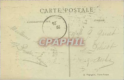 Paris — Panorama de la Place de la Concorde pris vers le Sacré-Cœur de Montmartre — A. P. — Rewers