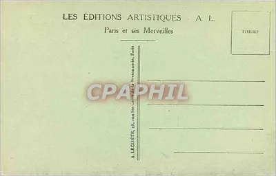 Paris - Sacré-Cœur - Les Éditions Artistiques A.L. — Verso