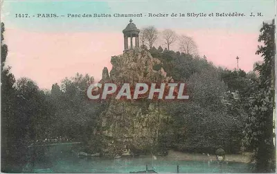 Buttes Chaumont Park - Sibylle Rock and Belvedere — J. H.
