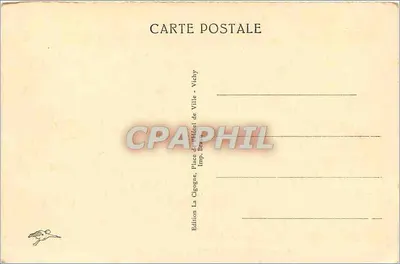 Vichy — Estabelecimento Termal de 2ª Classe — Edição La Cigogne, Vichy — Verso