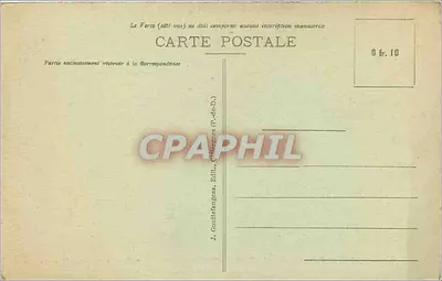 CLERMONT FERRAND — A Fonte Petrificante — J. Couttefangeau, editor — Verso