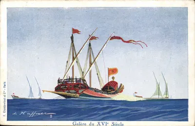 Galère du XVIe Siècle — Édition L. Haffner — Paris