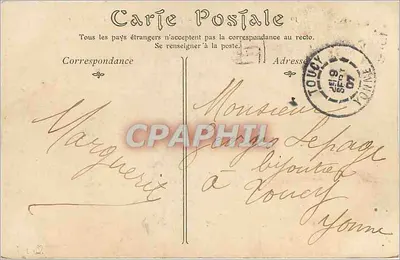 Avallon — Widok z Terreaux Petite-Porte — Wydawca nieznany, nr 50 — Rewers
