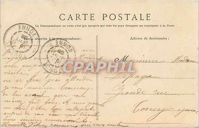 Joigny — Promenade du Mail — kolekcja J. D., w Sens — Rewers