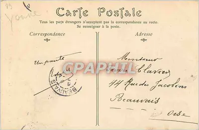 Sens - Vieja Casa con Pilares, Rue Jean-Couin — ND Pig — Reverso