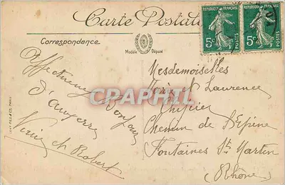 Auxerre — Antiga Abadia de Saint-Germain — O Transepto norte e o Cloître — LL. n°48 — Verso