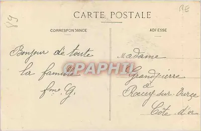 Ravières — O Portal da Igreja — Coleção J. D. em Sens — Verso