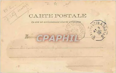 Saint-Florentin — A Place des Fontaines e a Igreja — Lipp-Lib. Roulin-Filley — Verso