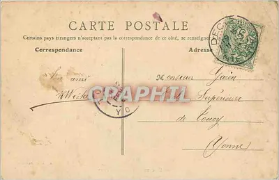 Decize - O Novo Ponte — vista do ponte sobre a Loire — B. F., Paris, n°50 — Verso