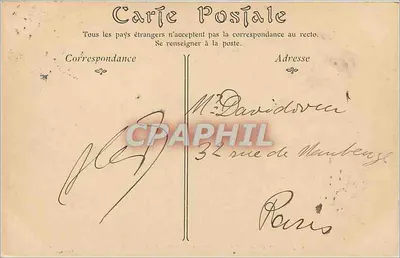 Dijon — Statua F. Rude i Plac Darcy — ND Phot, nr 74 — Rewers