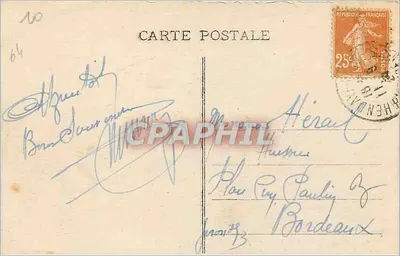 Hendaye (B.-Pyr) — Hotel Eskualduna — Fototypia Marcel Delboy, Bordeaux, n°89 — Rewers