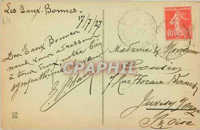 Les Eaux-Bonnes - Skoczek Discoo — Wydawca: Véniétype Labrousse Frères, Toulouse, nr 188 — Rewers