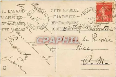 Biarritz - O Casino Municipal — Fototipia Landouche frères Toulouse, n° 1193, Série C - 2 — Verso
