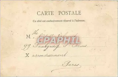 Biarritz — A Praia do Porto Velho — J-H B. édit. Bayonne, n° 18 — Verso