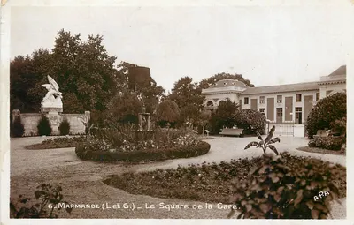 Marmande (Lot-et-Garonne) — O Square de la Gare — edição Brune