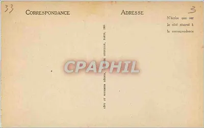 Apachon — Park w stronę tenisowej, tło parku — Lévy i Neubrun, Paryż — Rewers