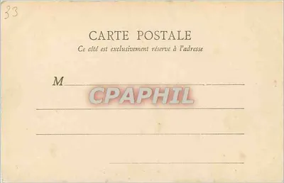 Bordeaux — Le Jardin Public — B.J.C. Paris n°36 — Verso