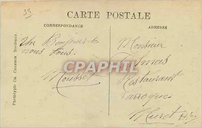 Bordeaux — Duży Teatr — C.B. n°65 — Rewers