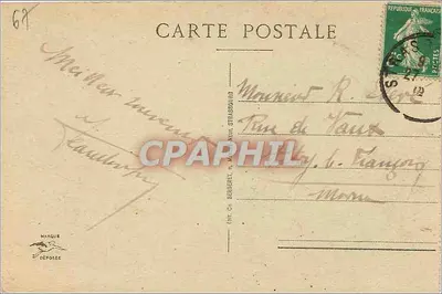 Strasbourg — Pomnik Gutenberg — wydawca Marque, nr 253 — Rewers