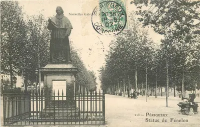 Périgueux — Estátua de Fénélon — Editor desconhecido, n° 218