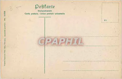Colmar i. Els. Rufacherstrasse — widok ulicy Minuterie — wydawca nieznany — Rewers