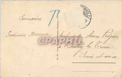 Colmar — A pequena Veneza — Souvenirs, Strasbourg, L.E. — Verso