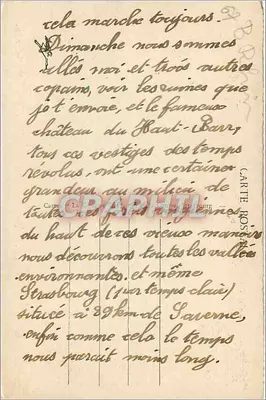 Saverne - Widok na miasto — Karta pocztowa nr 611, wydana przez Carte Rossmann — Rewers