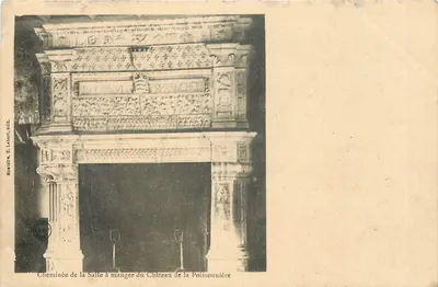 Lareira da Sala de Jantar do Castelo de La Poissonnière — Montoire, E. Labarré, editor