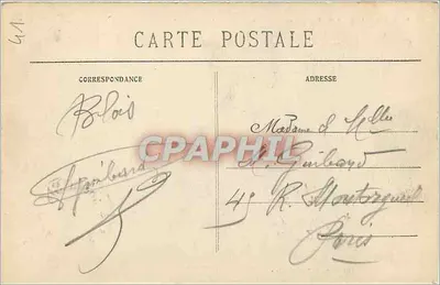 Blois — O Castelo — Fachada de Gaston d'Orléans — Escada de François Ier — Fototipia C. Vannier, Blois — Verso